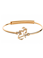 Gold Double Anchor Bracelet - Wild Magnolia