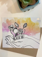 Floral Hands 8 x 10 Print