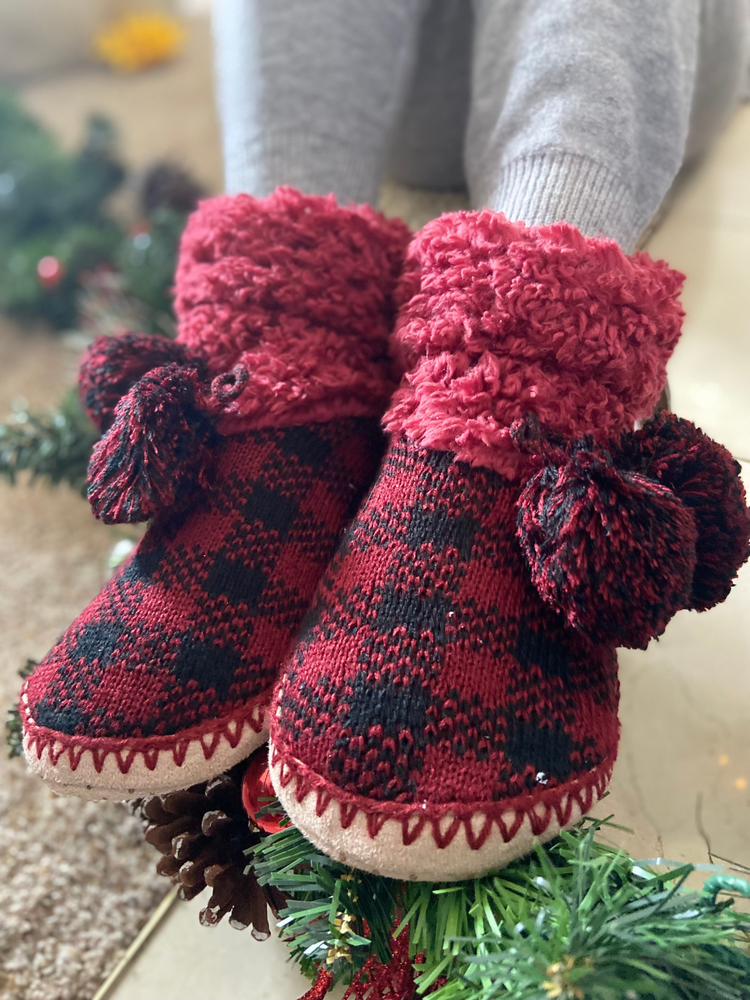 Buffalo Plaid Indoor Outdoor Slippers - Wild Magnolia