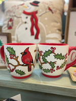 Cardinal and Holly Mug - Wild Magnolia