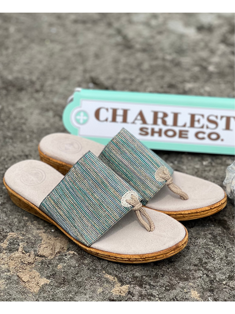 Charleston Shoe Co IOP in Turquoise Metallic