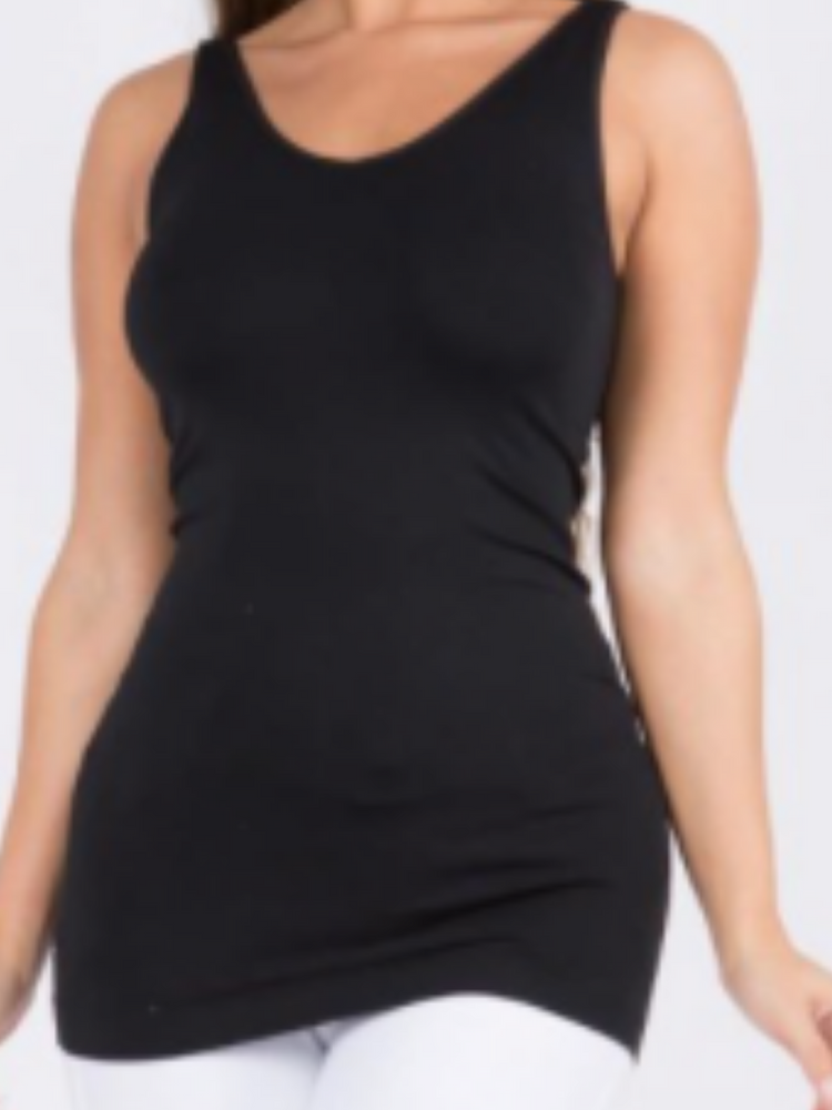 Curvy Essential Bodicon Tank Top - Wild Magnolia