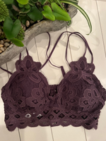 Ever So Soft Bralette In  Plum - Wild Magnolia