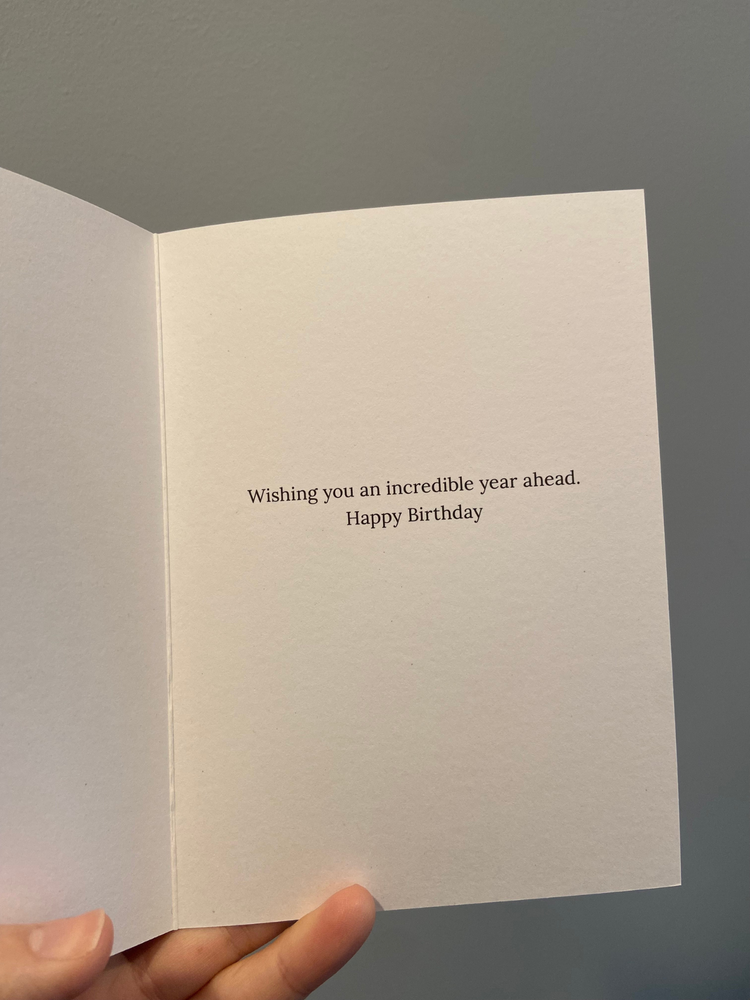 Inspirational Quote Birthday Card - Wild Magnolia
