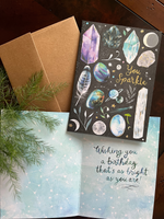Sparkly Gems Birthday Card