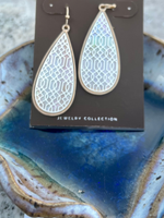 Gold filigree on sale teardrop earrings