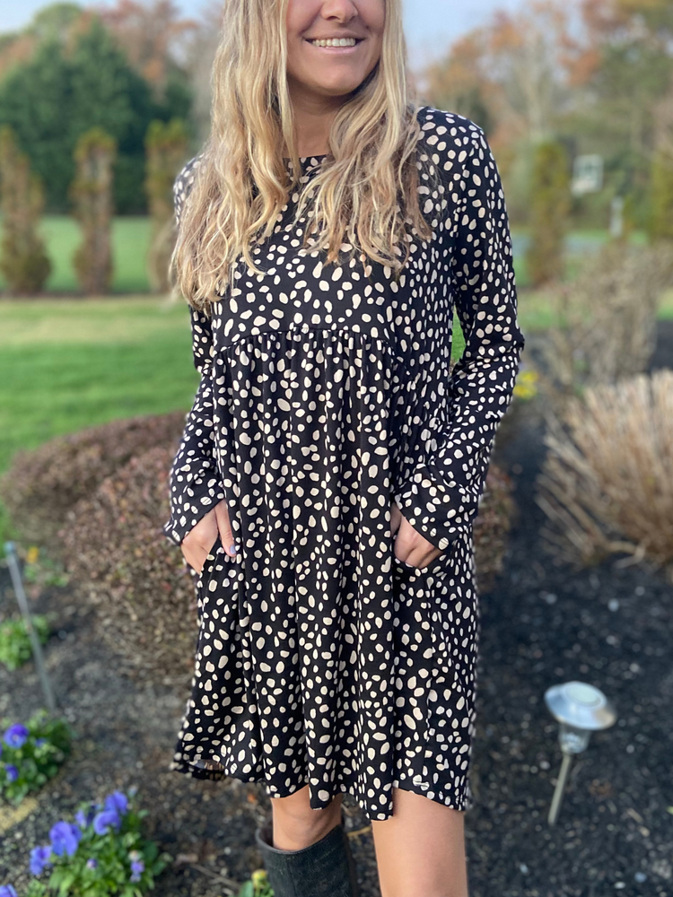 Curvy Leopard Cheetah Animal Print Swing Dress