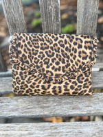 Sloane Flapover Crossbody in Leopard