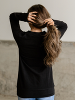 Basic Black Side Zip Pullover - Wild Magnolia