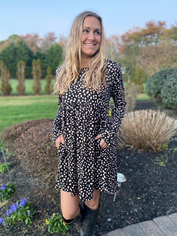 Leopard Cheetah Animal Print Swing Dress - Wild Magnolia