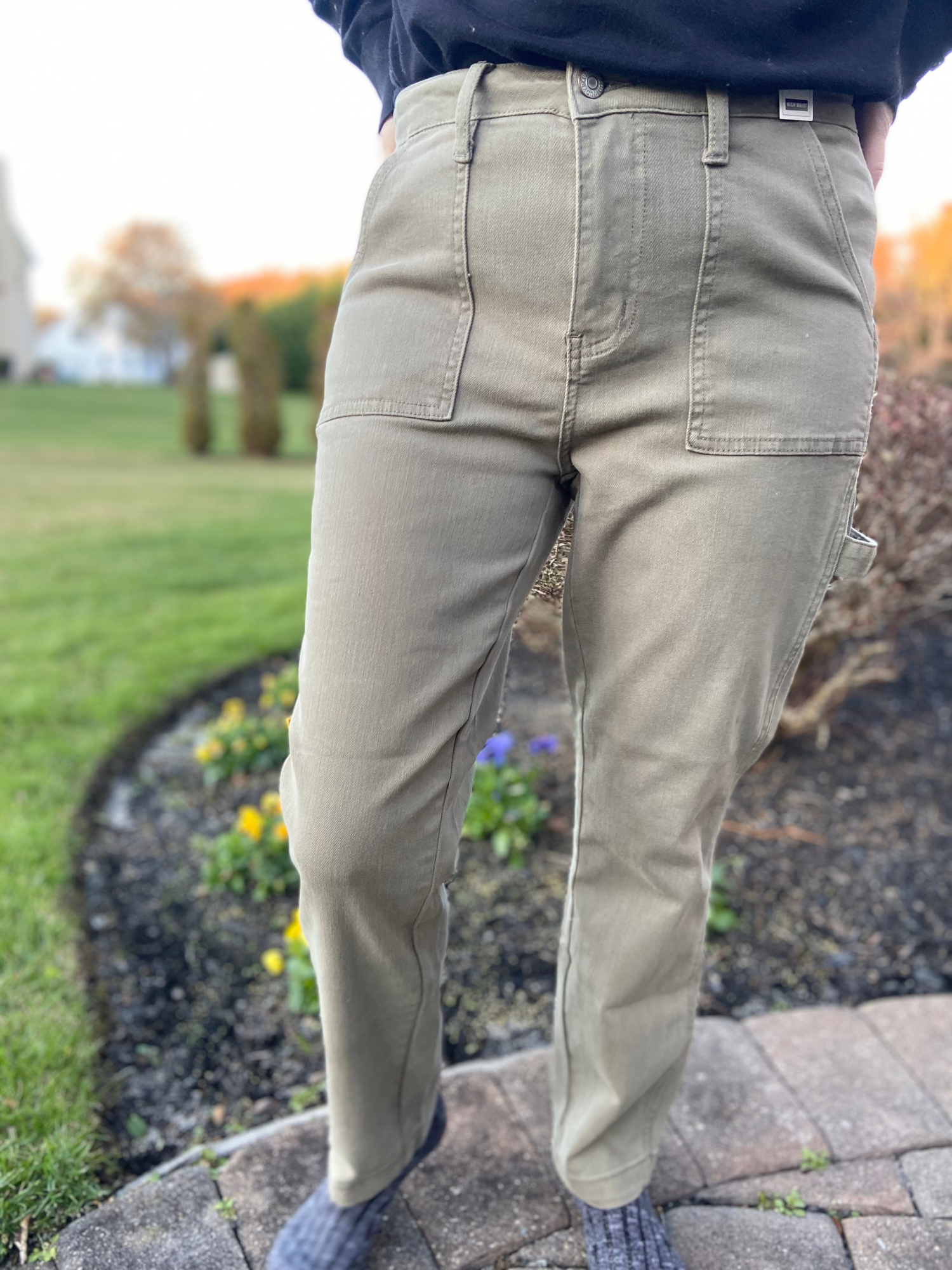 Blue sales utility pants