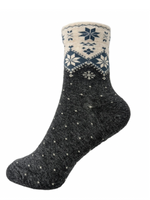 Nordic Printed Socks in Grey