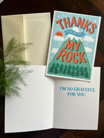 Thanks for Being my Rock Card