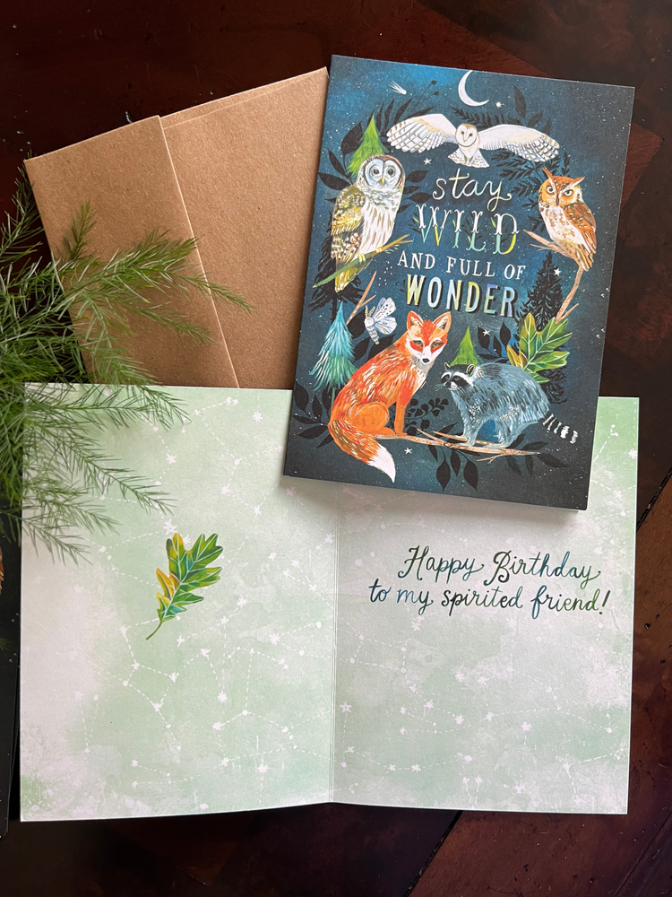Stay Wild Birthday Card - Wild Magnolia