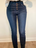 Judy Blue High Waist Handsand Resin Skinny Jeans - Wild Magnolia