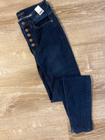 Judy Blue High Waist Handsand Resin Skinny Jeans - Wild Magnolia