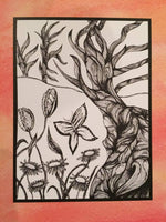 Set of 6 Original Drawing Cards - Wild Magnolia